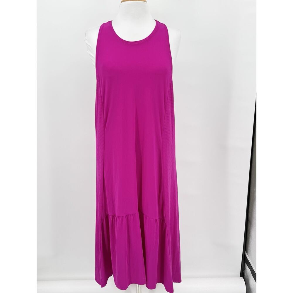Sweaty Betty Explorer Ace Midi Dress Racerback Purple Pink Athletic Medium - Picture 2 of 15